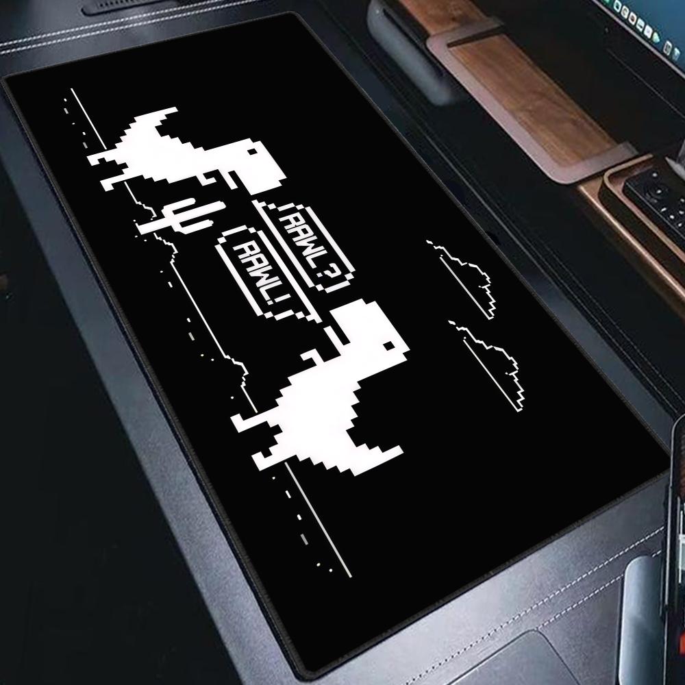 Gaming Accessories Shop - Dinozor Desenli XXL Boyutlu Fare Altlığı,